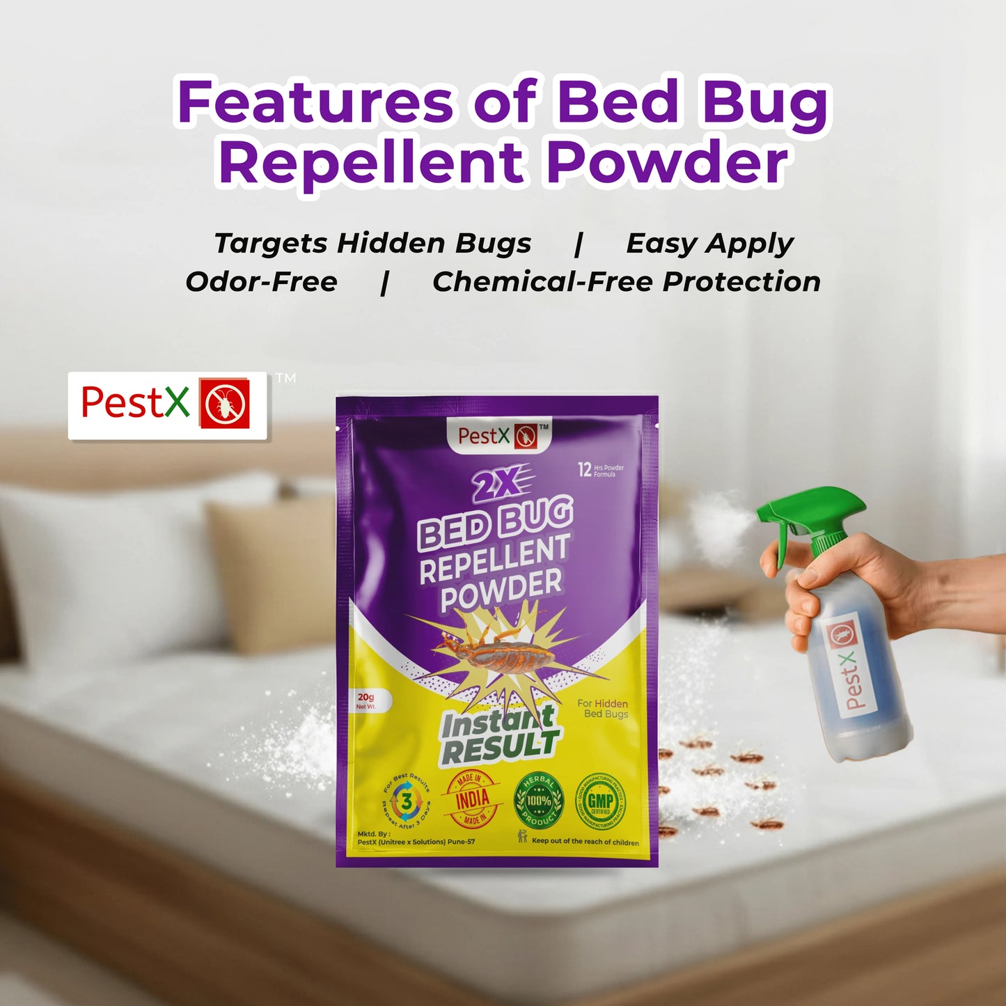 Bed Bug Repellent Powder