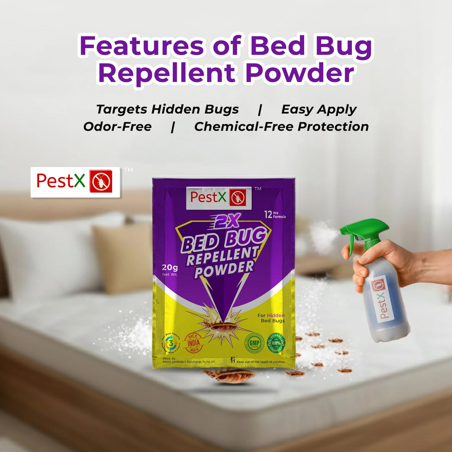 Bed Bug Repellent Powder